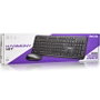 NGS Harmony Kit Teclado y Ratón Inalámbrico Español Negro